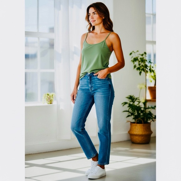 La Vie En Rose Tops - La Vie En Rose Green Tank Top